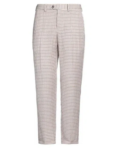 Pt Torino Man Pants Ivory Size 34 Linen, Viscose In White
