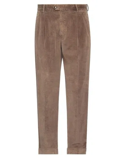 Pt Torino Man Pants Khaki Size 28 Cotton, Lyocell, Elastane In Beige