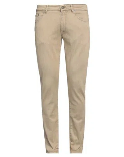 Pt Torino Man Pants Khaki Size 32 Lyocell, Cotton, Polyester, Elastane In Beige
