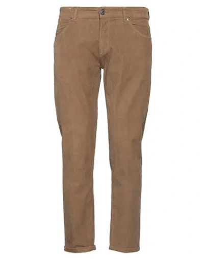 Pt Torino Man Pants Khaki Size 33 Cotton, Elastane In Beige