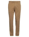 Pt Torino Man Pants Khaki Size 40 Cotton, Elastane In Beige