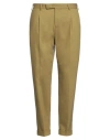 Pt Torino Man Pants Khaki Size 36 Virgin Wool, Elastane In Beige