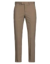 Pt Torino Man Pants Khaki Size 34 Virgin Wool, Elastane In Beige