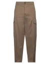 Pt Torino Man Pants Khaki Size 36 Cotton, Virgin Wool
