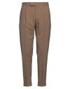Pt Torino Man Pants Khaki Size 36 Virgin Wool, Elastane In Beige