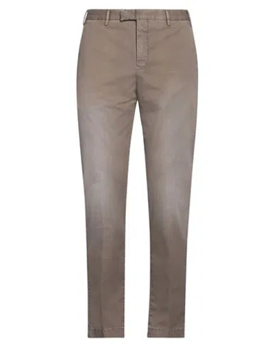 Pt Torino Man Pants Khaki Size 40 Cotton, Elastane In Beige