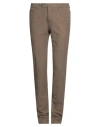 Pt Torino Man Pants Khaki Size 38 Cotton, Lyocell, Elastane In Beige