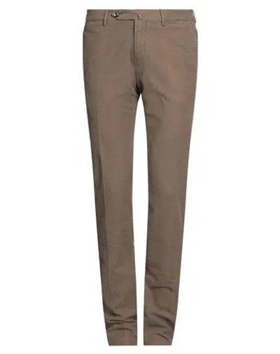 Pt Torino Man Pants Khaki Size 38 Cotton, Lyocell, Elastane In Beige