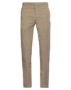 Pt Torino Man Pants Khaki Size 38 Lyocell, Linen, Cotton In Beige