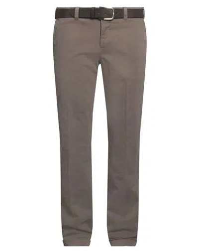 Pt Torino Man Pants Khaki Size 40 Cotton, Elastane In Beige