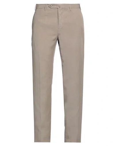Pt Torino Man Pants Khaki Size 40 Lyocell, Linen, Cotton In Beige