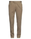 Pt Torino Man Pants Khaki Size 42 Cotton, Elastane In Beige