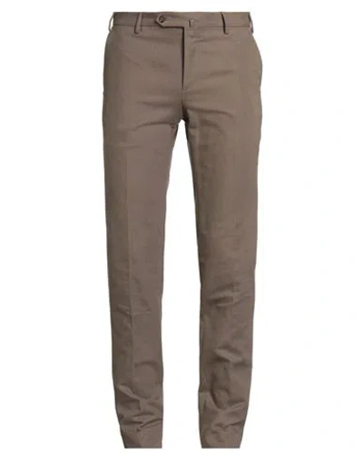Pt Torino Man Pants Khaki Size 42 Cotton In Neutral