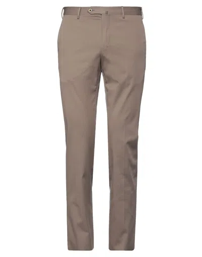 PT TORINO PT TORINO MAN PANTS KHAKI SIZE 42 COTTON, SILK, ELASTANE