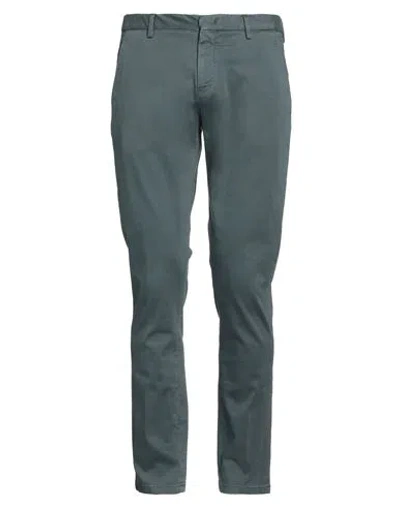 Pt Torino Man Pants Lead Size 34 Cotton, Elastane In Grey