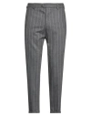 Pt Torino Man Pants Lead Size 34 Virgin Wool, Cashmere, Elastane In Gray