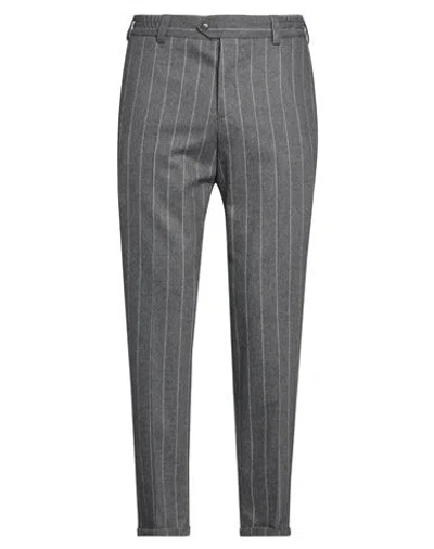 Pt Torino Man Pants Lead Size 34 Virgin Wool, Cashmere, Elastane In Gray
