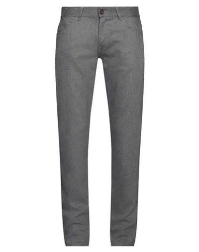 Pt Torino Man Pants Lead Size 35 Virgin Wool, Elastane In Grey