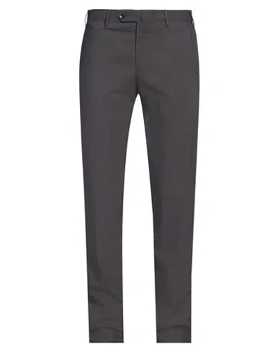 Pt Torino Man Pants Lead Size 38 Cotton, Polyamide, Elastane In Grey