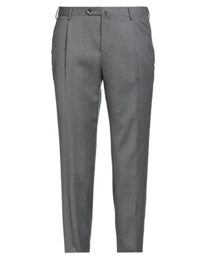Pt Torino Man Pants Lead Size 40 Virgin Wool, Elastane In Gray