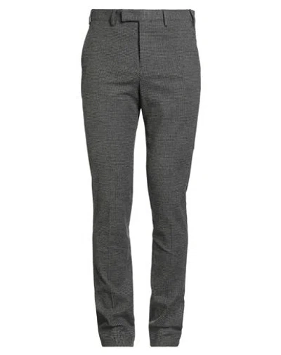 Pt Torino Man Pants Lead Size 42 Cotton, Viscose, Wool, Elastane In Gray