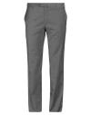 Pt Torino Man Pants Lead Size 42 Polyester, Wool, Elastane In Grey