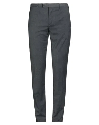 Pt Torino Man Pants Lead Size 44 Polyester, Wool, Elastane In Gray