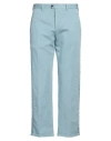 Pt Torino Man Pants Light Blue Size 34 Cotton, Linen In Blue