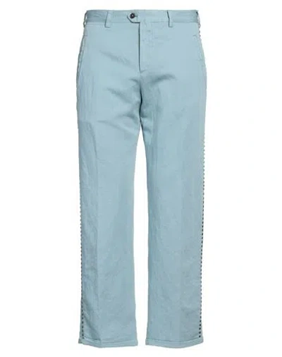 PT TORINO PT TORINO MAN PANTS LIGHT BLUE SIZE 34 COTTON, LINEN