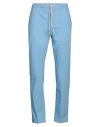 Pt Torino Man Pants Light Blue Size 38 Cotton, Polyamide, Elastane