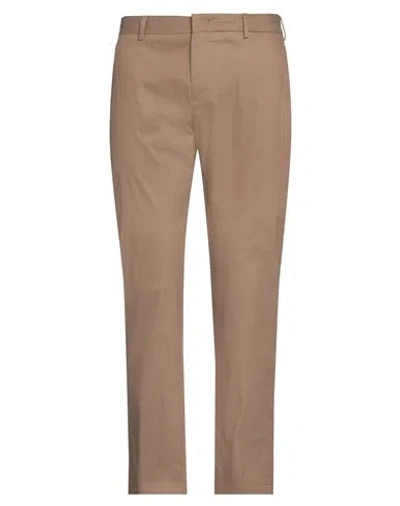 Pt Torino Man Pants Light Brown Size 34 Cotton, Polyamide, Elastane In Beige