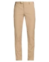 Pt Torino Man Pants Light Brown Size 38 Cotton, Elastane