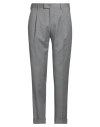 Pt Torino Man Pants Light Grey Size 34 Cotton, Elastane In Gray