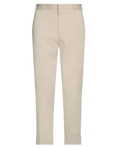 Pt Torino Man Pants Light Grey Size 34 Cotton, Elastane In Grey