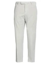 Pt Torino Man Pants Light Grey Size 36 Cotton, Lyocell, Elastane In White