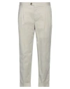 Pt Torino Man Pants Light Grey Size 38 Cotton, Elastane In Neutral