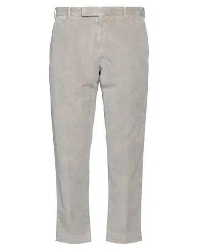 Pt Torino Man Pants Light Grey Size 38 Cotton, Lyocell, Elastane In Gray