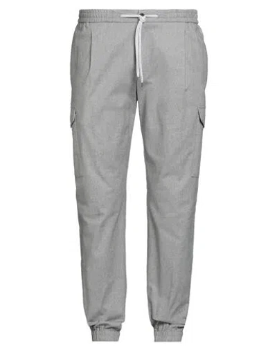 Pt Torino Man Pants Light Grey Size 44 Cotton, Elastane In Gray