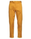 Pt Torino Man Pants Marigold Size 38 Cotton, Linen In Yellow