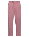 Pt Torino Man Pants Mauve Size 36 Cotton, Linen In Purple