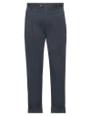 Pt Torino Man Pants Midnight Blue Size 28 Cotton, Elastane