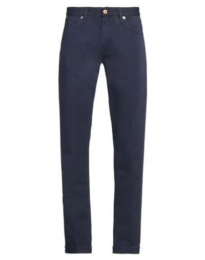 Pt Torino Man Pants Midnight Blue Size 30 Cotton, Linen