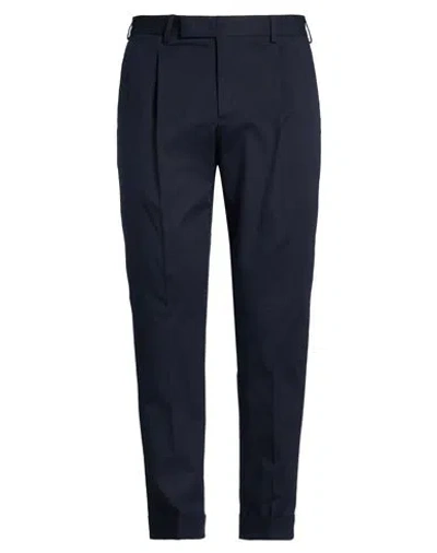 Pt Torino Man Pants Midnight Blue Size 34 Cotton, Elastane