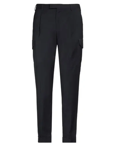 Pt Torino Man Pants Midnight Blue Size 34 Polyester, Wool, Elastane In Blue