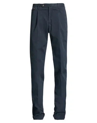 Pt Torino Man Pants Midnight Blue Size 38 Cotton, Elastane