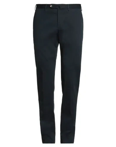 Pt Torino Man Pants Midnight Blue Size 44 Cotton, Elastane