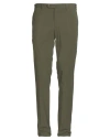 Pt Torino Man Pants Military Green Size 30 Cotton, Elastane