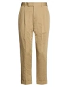 Pt Torino Man Pants Military Green Size 30 Cotton, Linen In Brown