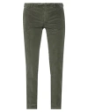 Pt Torino Man Pants Military Green Size 40 Cotton, Lyocell, Elastane In Green