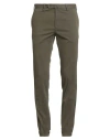 Pt Torino Man Pants Military Green Size 32 Cotton, Elastane